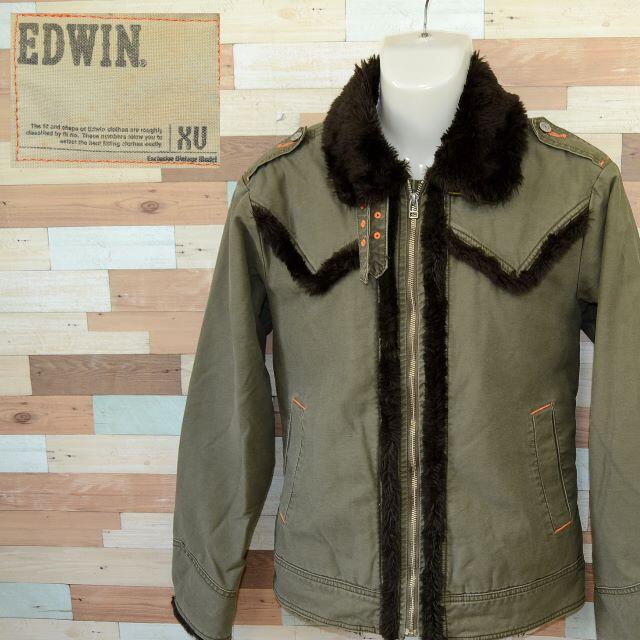 EDWIN(エドウィン)の【EDWIN XV】 美品 エドウィン 裏ボアカーキジャケット サイズL メンズのジャケット/アウター(ブルゾン)の商品写真