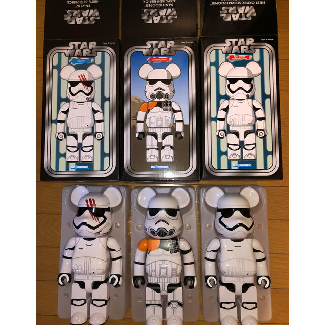 最安挑戦! - TOY MEDICOM BE@RBRICK STORM & SAND & FN-2187 400% 3体 SF/ファンタジー/ホラー