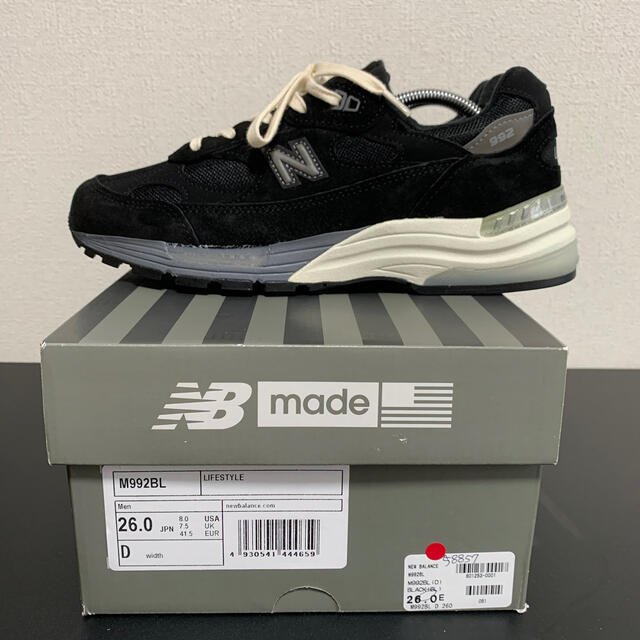 NEW BALANCE M992 BL 26cm - スニーカー