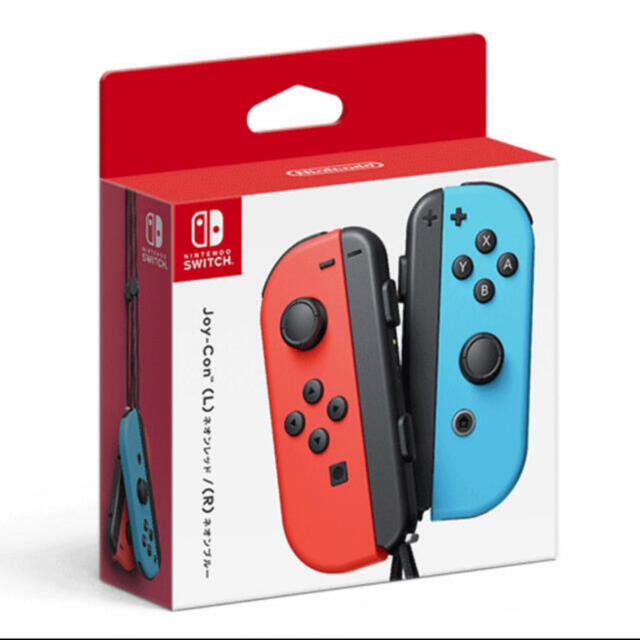 Nintendo Switch(ニンテンドースイッチ)のJoy-Con(L) ネオンレッド/(R) ネオンブルー 新品 エンタメ/ホビーのゲームソフト/ゲーム機本体(家庭用ゲーム機本体)の商品写真