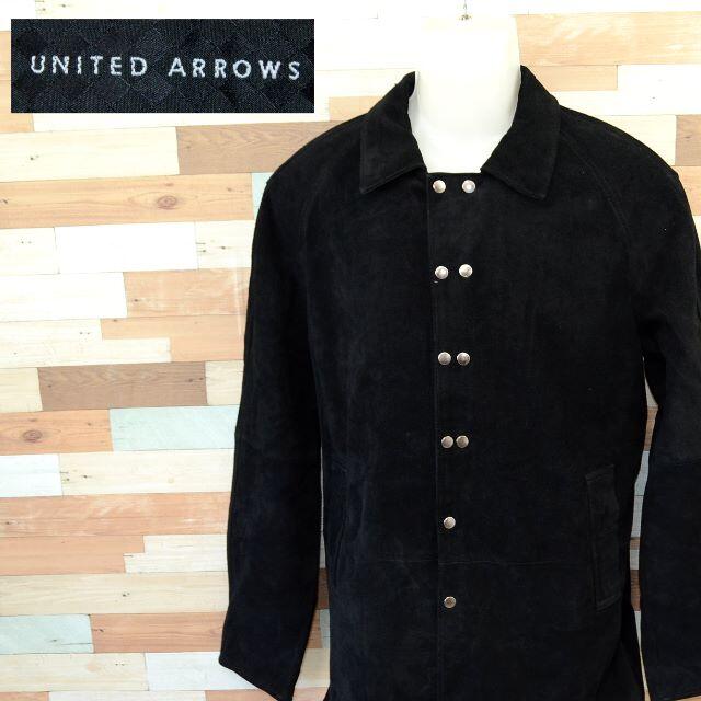 UNITED ARROWS(ユナイテッドアローズ)の【UNITED ARROWS】 美品 ユナイテッドアローズ ブラックベロアコート メンズのジャケット/アウター(ブルゾン)の商品写真