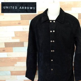 ユナイテッドアローズ(UNITED ARROWS)の【UNITED ARROWS】 美品 ユナイテッドアローズ ブラックベロアコート(ブルゾン)