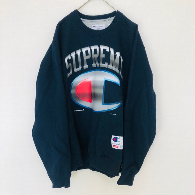 Supreme×Champion chromeコラボスウェットblack