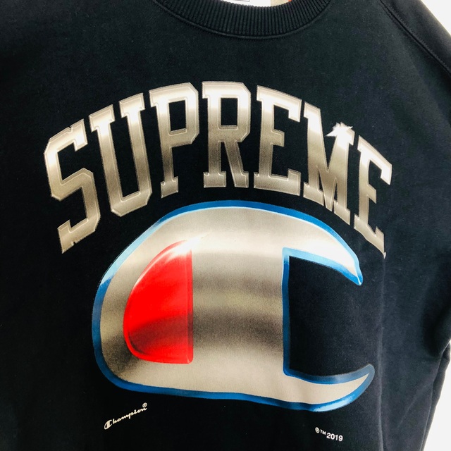 こちら‼️超貴重‼️supremeコラボchampion 立体刺繍ロゴ57サイズ