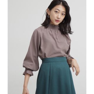 エヌナチュラルビューティーベーシック(N.Natural beauty basic)の【riri様専用】シャーリングハイネックブラウス(シャツ/ブラウス(長袖/七分))