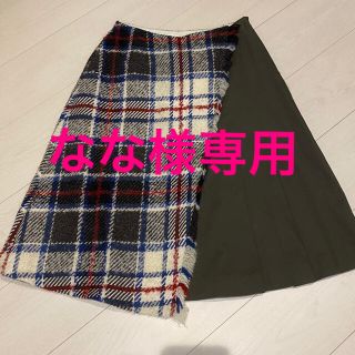 チェスティ(Chesty)のchestyスカート　チェック(ひざ丈スカート)