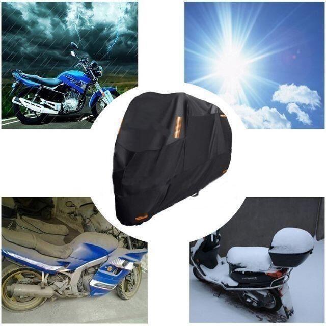300D厚手 ビッグスクーター、クルーザー級用 ブラック　バイクカバー 4XL 自動車/バイクのバイク(工具)の商品写真