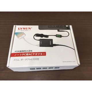 LVSUN 電源ACアダプター90W 充電器　ノートPC用11種類のプラグ(PC周辺機器)
