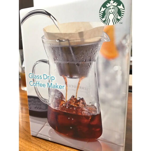 Starbucks Coffee(スターバックスコーヒー)の⭐︎新品未使用、未開封⭐︎スターバックス　グラスドリップ　コーヒーメーカー スマホ/家電/カメラの調理家電(コーヒーメーカー)の商品写真