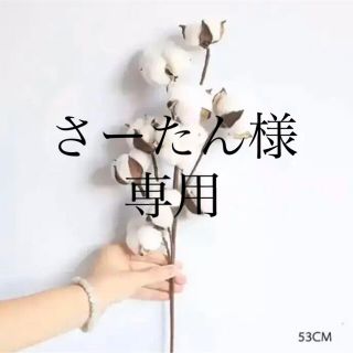 コットンフラワー　造花　フェイク一輪(ドライフラワー)