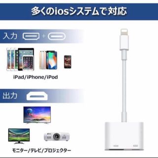 Lighting to HDMI 変換アダプタ ライトニング 未使用品(その他)