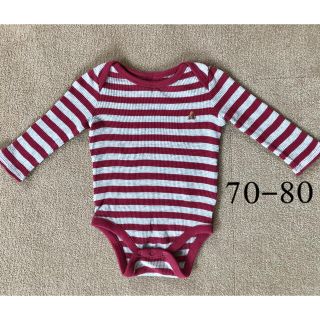 ベビーギャップ(babyGAP)のボーダーロンパース(ロンパース)