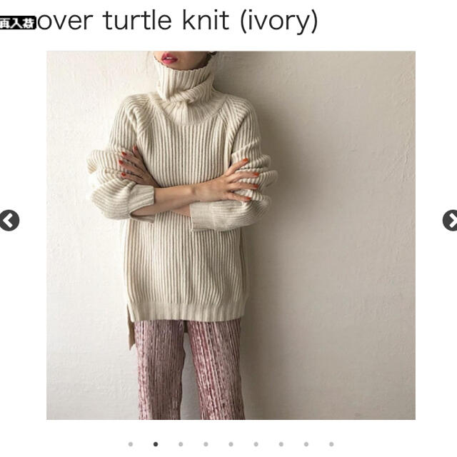 HOWDY over turtle knit ivory