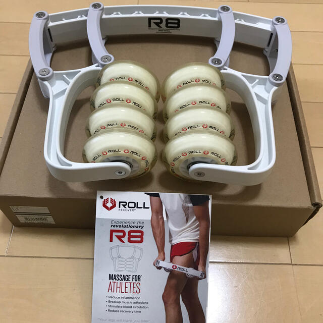 ロールリカバリー R8 ホワイト セルフマッサージ器具 筋膜リリース 疲労軽減ボディケア/エステ