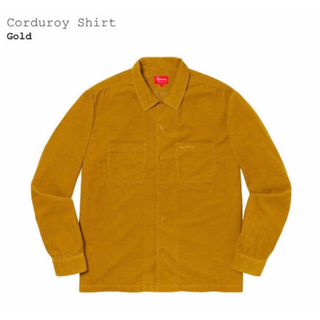 シュプリーム(Supreme)のSupreme Corduroy shirt Gold Lサイズ(シャツ)