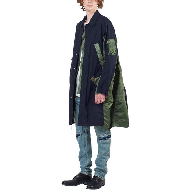 極美品】 - 【sacai】サカイ/ファブリックコンボジャケット - 最大級