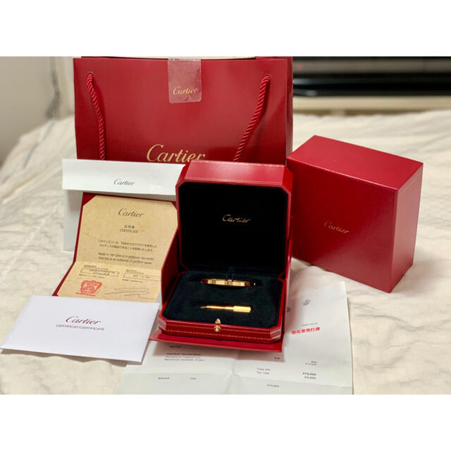 カタログギフトも！ Cartier カルティエ ラブブレス サイズ１６ SM ブレスレット/バングル