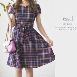 トッコ(tocco)のa様専用☆tocco ハートカットワンピース♡ネイビー(ひざ丈ワンピース)