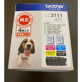 ブラザー(brother)のブラザー LC3111-4PK 【純正】 インクカートリッジ（お徳用4色パック）(PC周辺機器)