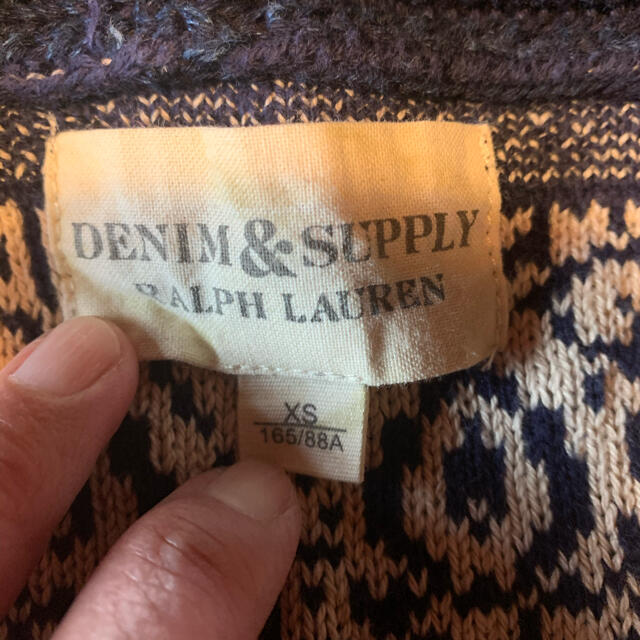 Denim & Supply Ralph Lauren(デニムアンドサプライラルフローレン)のインディゴブルー　バンダナ　カーディガン メンズのトップス(カーディガン)の商品写真