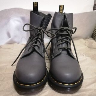 ドクターマーチン(Dr.Martens)のドクターマーチン　パスカル8ホールブーツ　グレー　UK6(ブーツ)