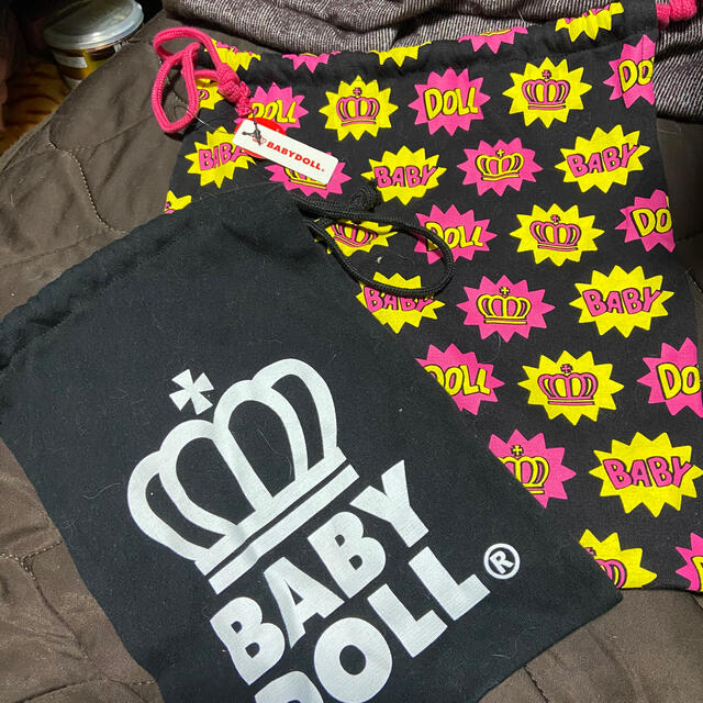 BABYDOLL(ベビードール)のBABY DOLLの巾着袋2セット❣️可愛いロゴ❣️ その他のその他(その他)の商品写真