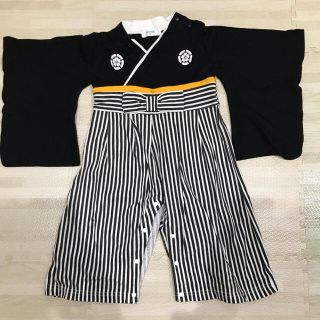 【美品】七五三　袴ロンパース  90cm(和服/着物)