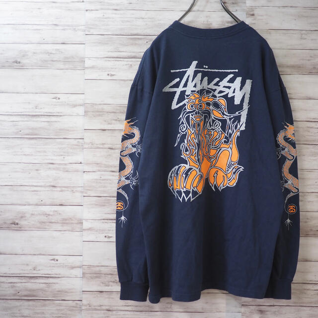 STUSSY(ステューシー)の2007AW Stussy Leo&Dragon L/S Tee メンズのトップス(Tシャツ/カットソー(七分/長袖))の商品写真