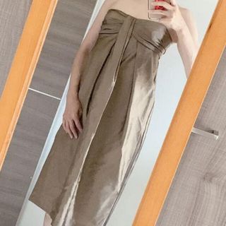 マックスマーラ(Max Mara)のマックスマーラ　高級　黒タグ　ペアトップ　ワンピース(ひざ丈ワンピース)