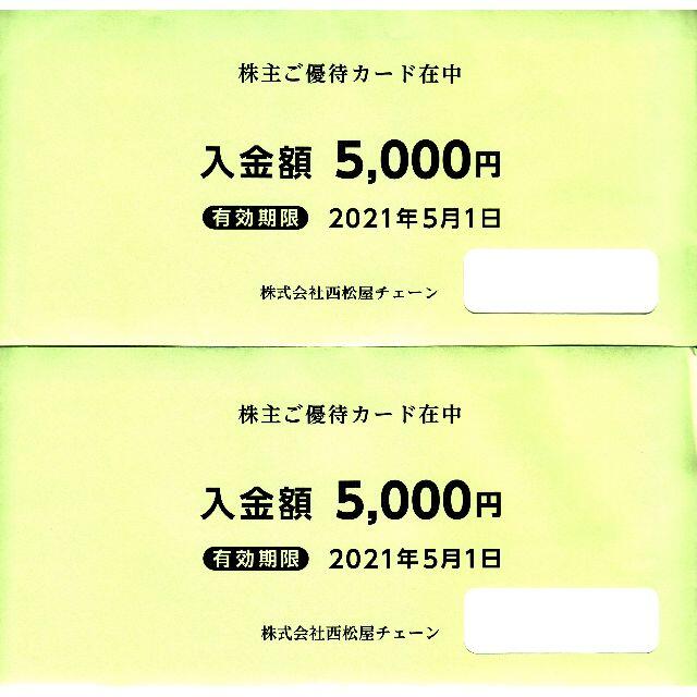 大きな割引 西松屋チェーン株主優待／10，000円分／2021.5.1迄 | www