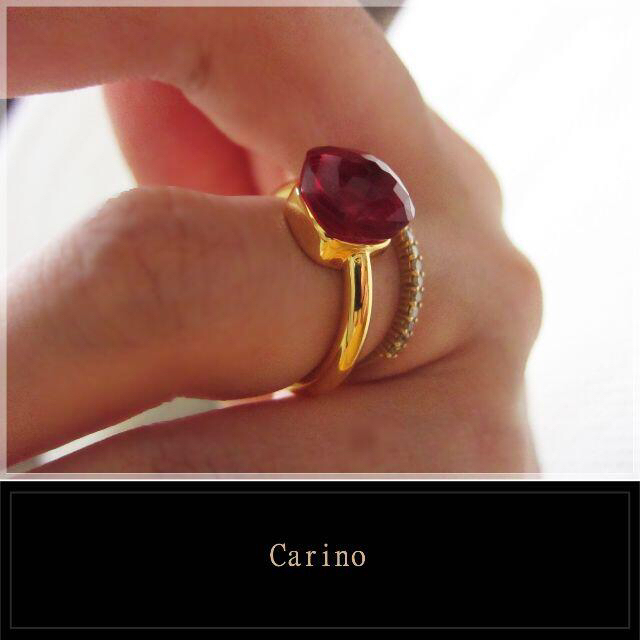 大粒 キャンディリング レッド 赤 9－１7.5号 レディースのアクセサリー(リング(指輪))の商品写真
