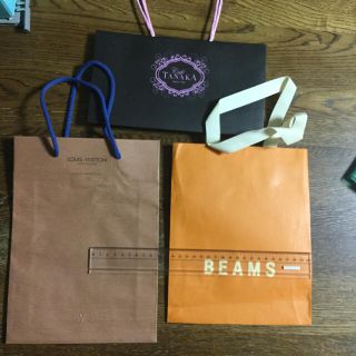 ルイヴィトン(LOUIS VUITTON)の小さ目ショップ袋三枚　LOUIS VUITTON  BEAMS TANAKA  (ショップ袋)