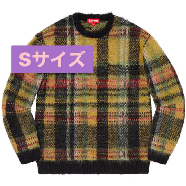 Supreme - SUPREME Brushed Plaid Sweater Sサイズの通販 by よーすけ ...
