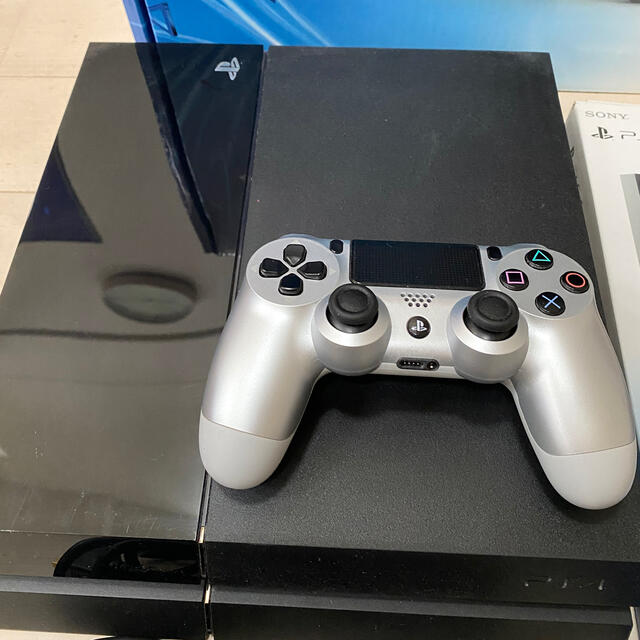 PS4 本体　コントローラーアダプター、縦置きスタンド付き