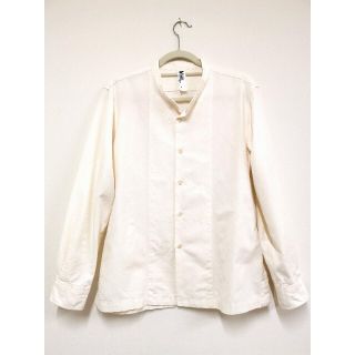 マーガレットハウエル(MARGARET HOWELL)の美品！マーガレットハウエル　バンドカラーシャツＭ(シャツ)