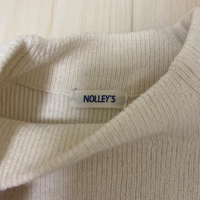 NOLLEY'S(ノーリーズ)のNOLLEY'S ホワイトニット レディースのトップス(ニット/セーター)の商品写真