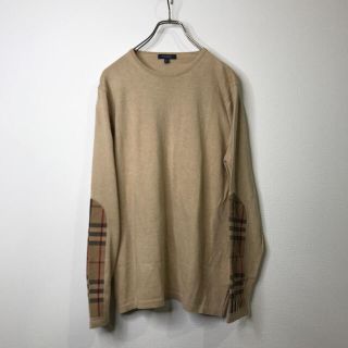 バーバリー(BURBERRY)のバーバリーロンドン ノバチェック 長袖 カットソー Mサイズ(Tシャツ/カットソー(七分/長袖))