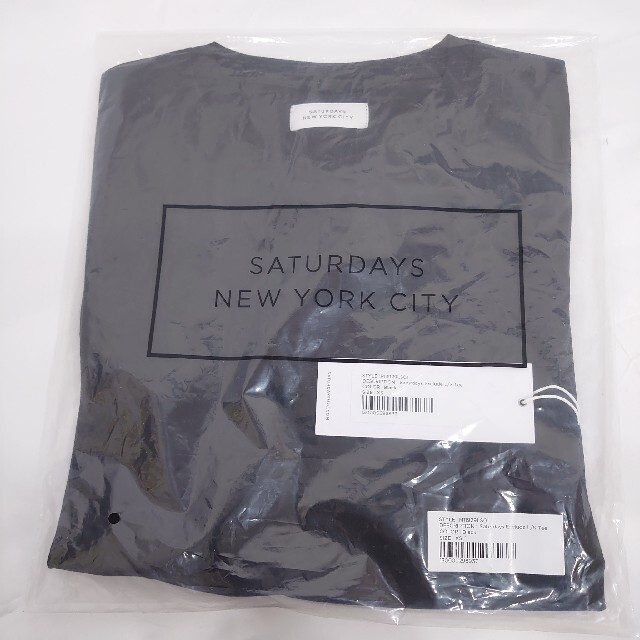 SATURDAYS NYC サタデーズニューヨークシティ/ロンT/黒Tシャツ/カットソー(七分/長袖)