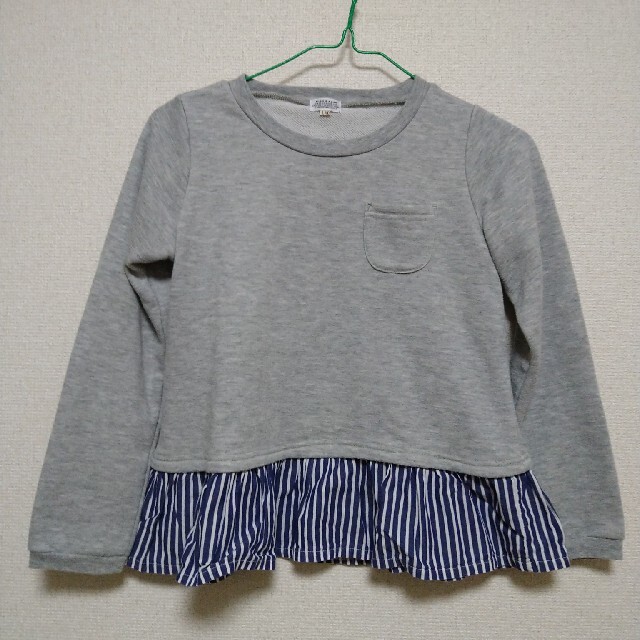 RIO(リオ)のBLUEU AZUR　杢トレーナー　140 キッズ/ベビー/マタニティのキッズ服女の子用(90cm~)(Tシャツ/カットソー)の商品写真