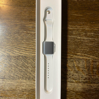 アップル(Apple)の開封済み 未使用 Apple Watch3 38mm ホワイト　MTEY2J/A(腕時計(デジタル))