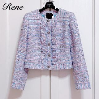 ルネ(René)のご専用です【Rene】2019年マリアケントツイードジャケット“Myriam”(ノーカラージャケット)