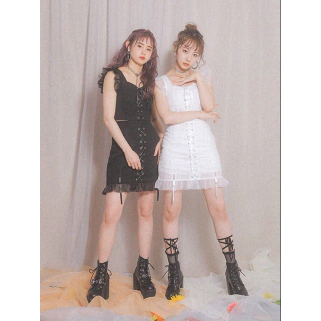 Bubbles - Bubbles レースコットンセットアップ ホワイト S Bubbles - Bubbles レースコットンセットアップ ホワイト S