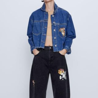 ザラ(ZARA)のトムとジェリー Gジャン ZARA Mサイズ(Gジャン/デニムジャケット)