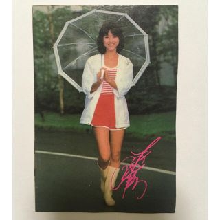 松田聖子　ブロマイド(アドレスカード) 80年代(アイドルグッズ)