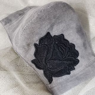 SOLD OUTインナーマスク小池都知事刺繍レース豪華柔らかコーデュロイモチーフ(その他)