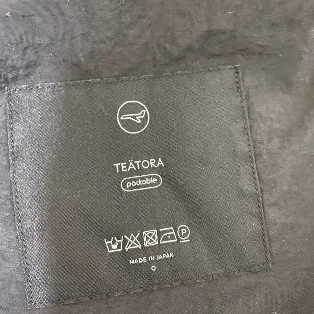 テアトラ　teatora デバイスコート　ブラック　20AW 1