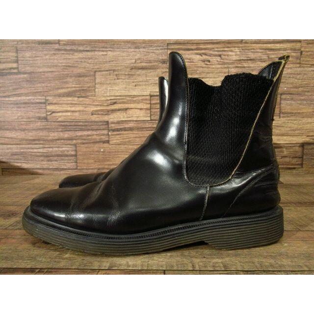 Dr.Martens(ドクターマーチン)の希少 英国製 ドクターマーチン サイドゴア レザー ブーツ 25.5cm 黒 メンズの靴/シューズ(ブーツ)の商品写真