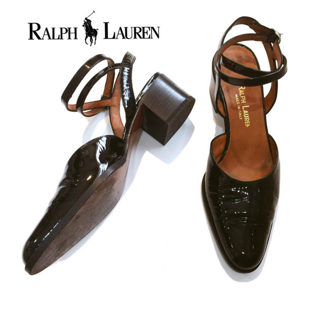 Ralph Lauren(ラルフローレン)のまっこ様専用◆RLストラップパンプス レディースの靴/シューズ(ハイヒール/パンプス)の商品写真