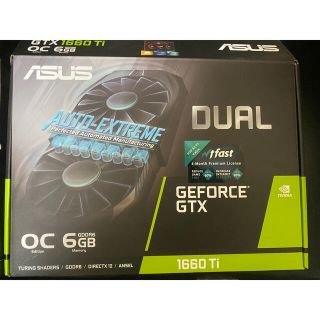 エイスース(ASUS)の値下げ可GEFORCE GTX1660 ti dual6GB(PCパーツ)