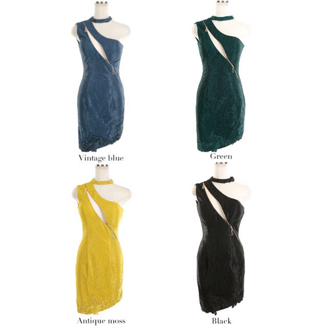ROBE(ローブ)のsugar ドレス　ROBE de FLEURS Glossy ルージュジップ レディースのフォーマル/ドレス(ミニドレス)の商品写真